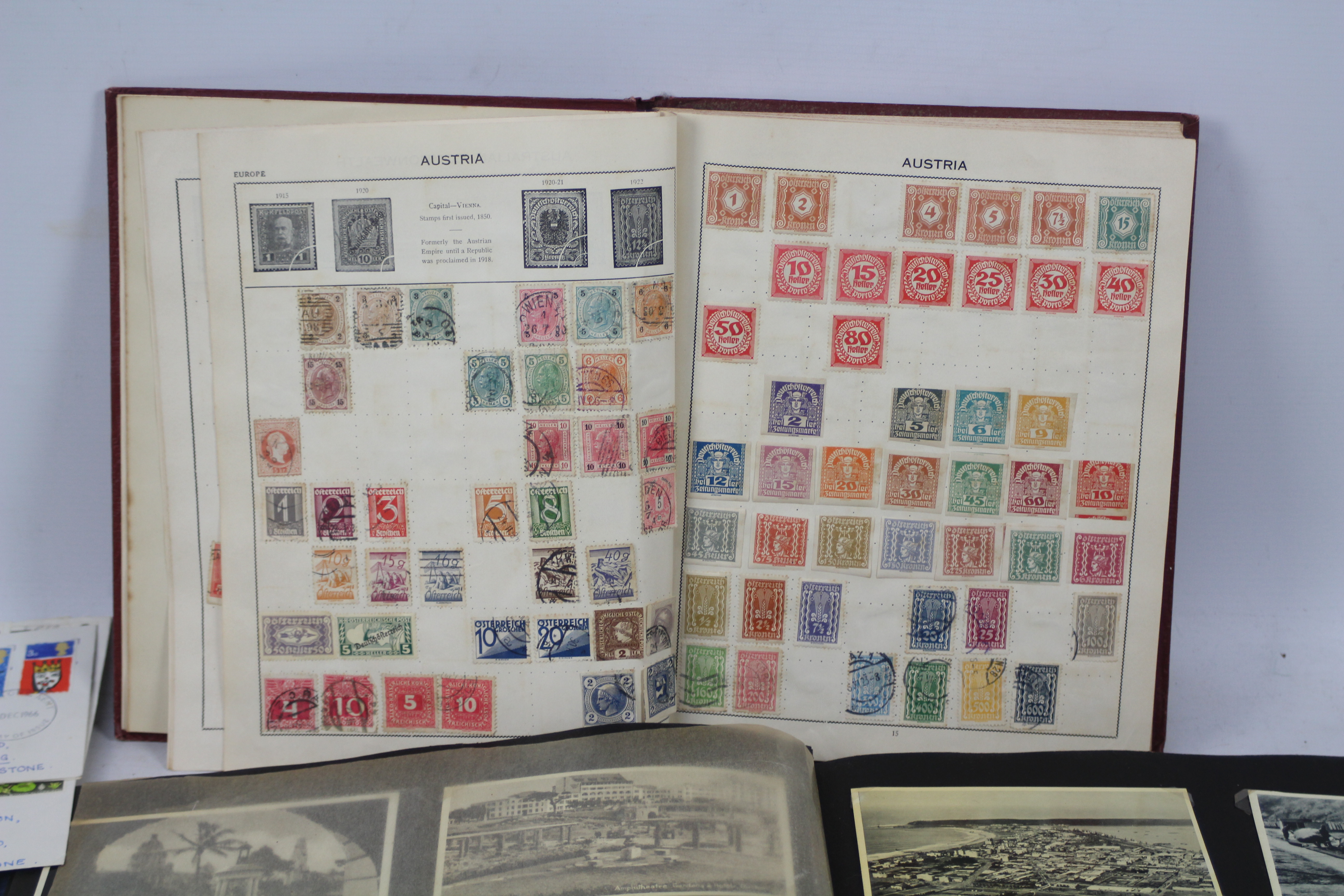 Three albums of world stamps, - Image 2 of 9