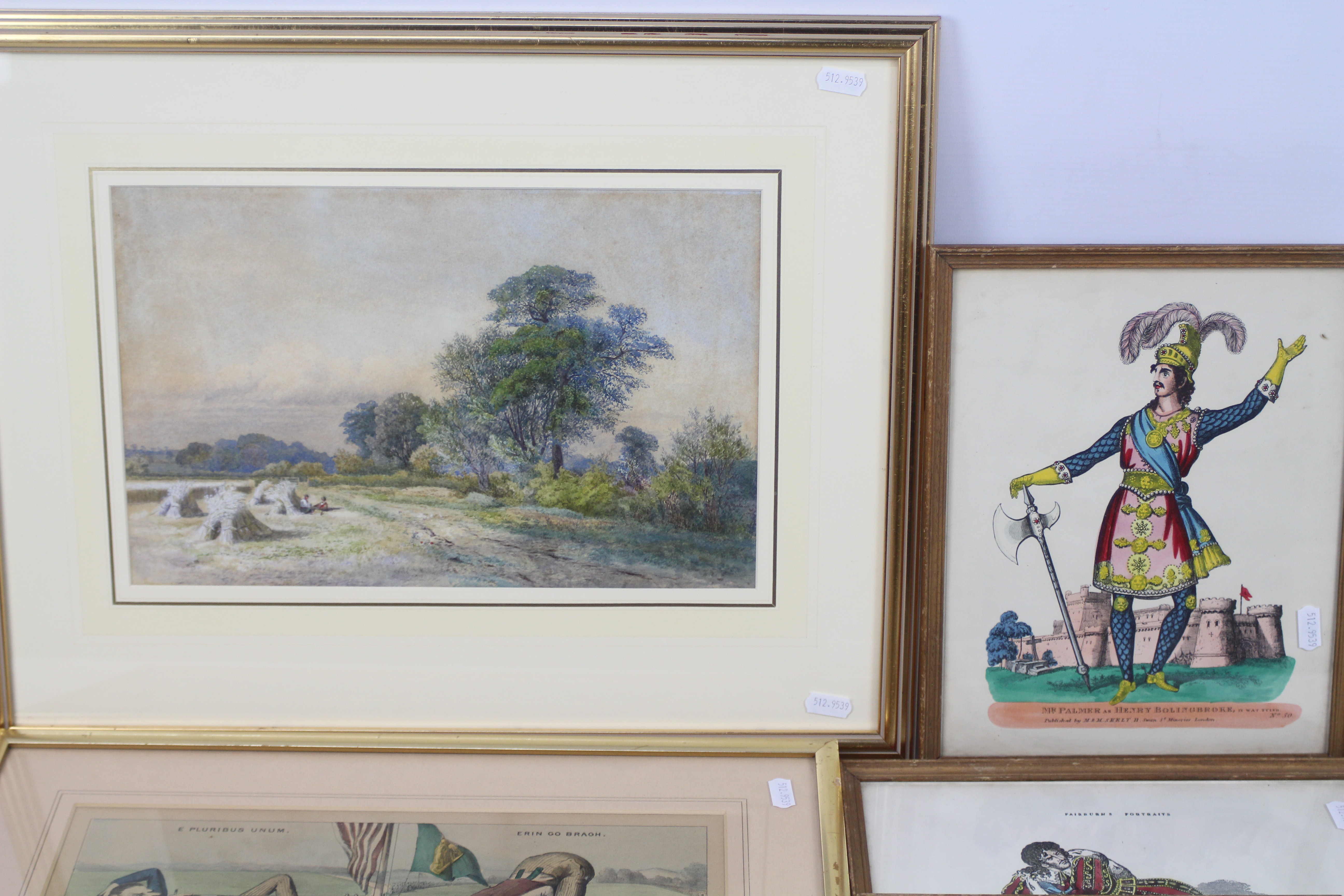 Framed pictures to include a watercolour landscape scene, signed W Wilde, - Image 2 of 5