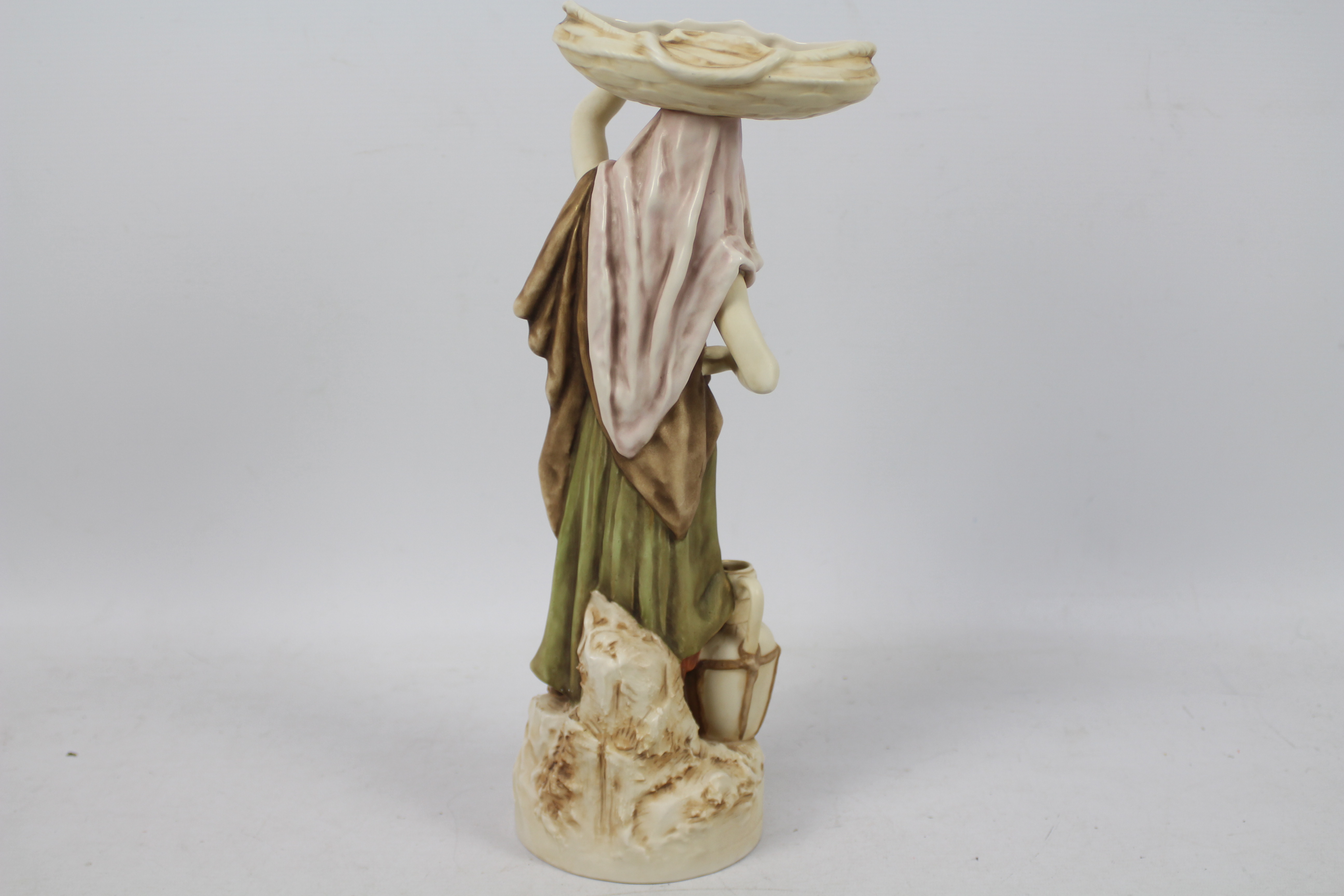 Royal Dux - A figure depicting an Eastern style female water carrier, - Image 7 of 9