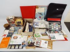 Philately - Various first day covers, aerogrammes, loose stamps,