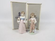 Lladro - Two boxed figures comprising # 5217 Spring and # 6419 Arms Full Of Love,