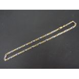 A 9ct two-tone gold necklace, 50 cm (l), approximately 24.