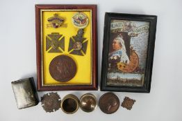 A quantity of Victorian collectables / commemorative items.