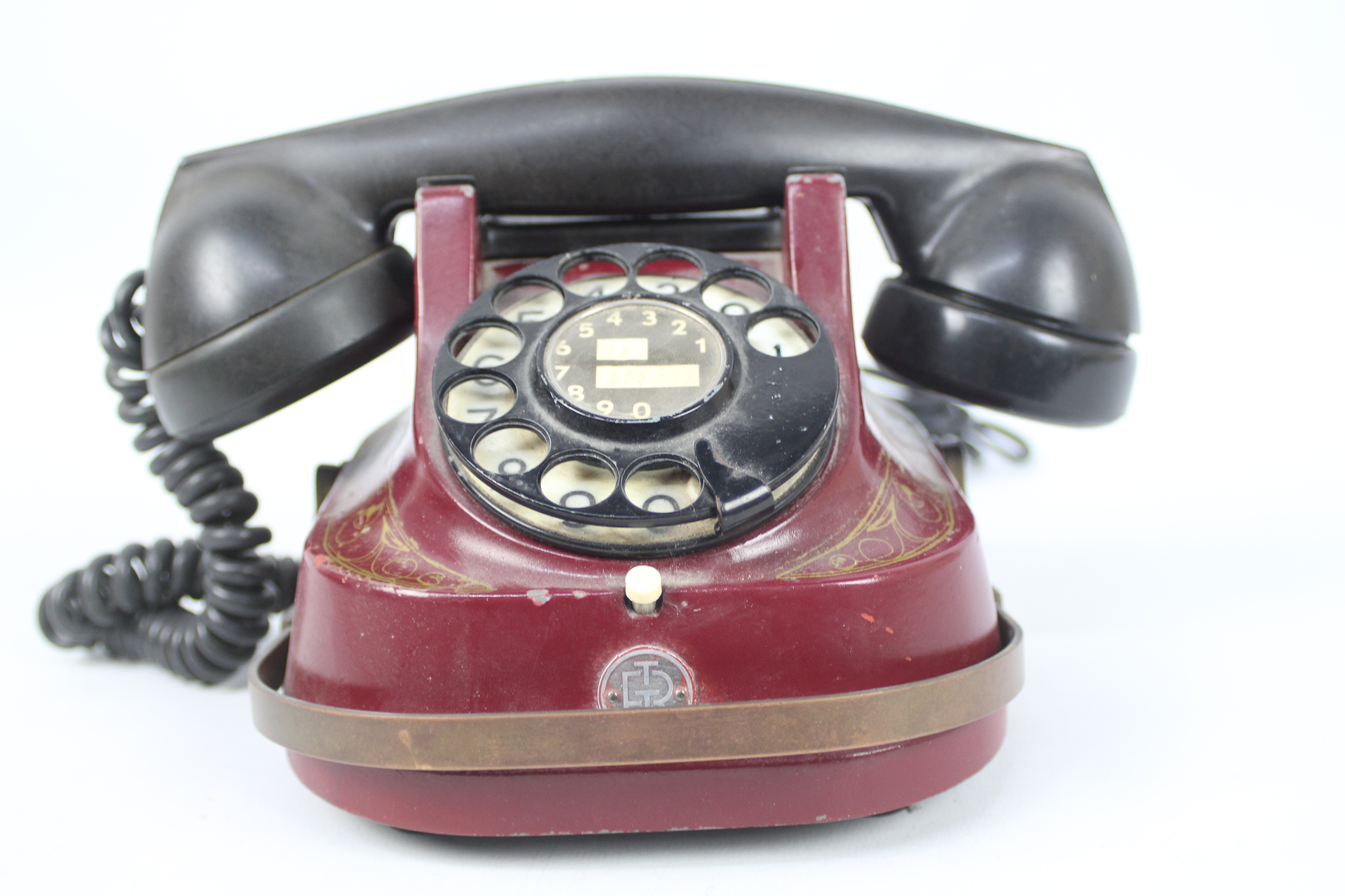 A vintage Bell (Belgium) Telephone Company telephone, with black dial, - Image 5 of 6