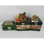 Lilliput Lane - Three boxed models comprising Two Pints Please # L2497 (with deeds),