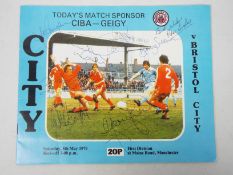 Signed Football Programme,