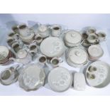 A quantity of Denby Daybreak pattern table wares, approximately 74 pieces.