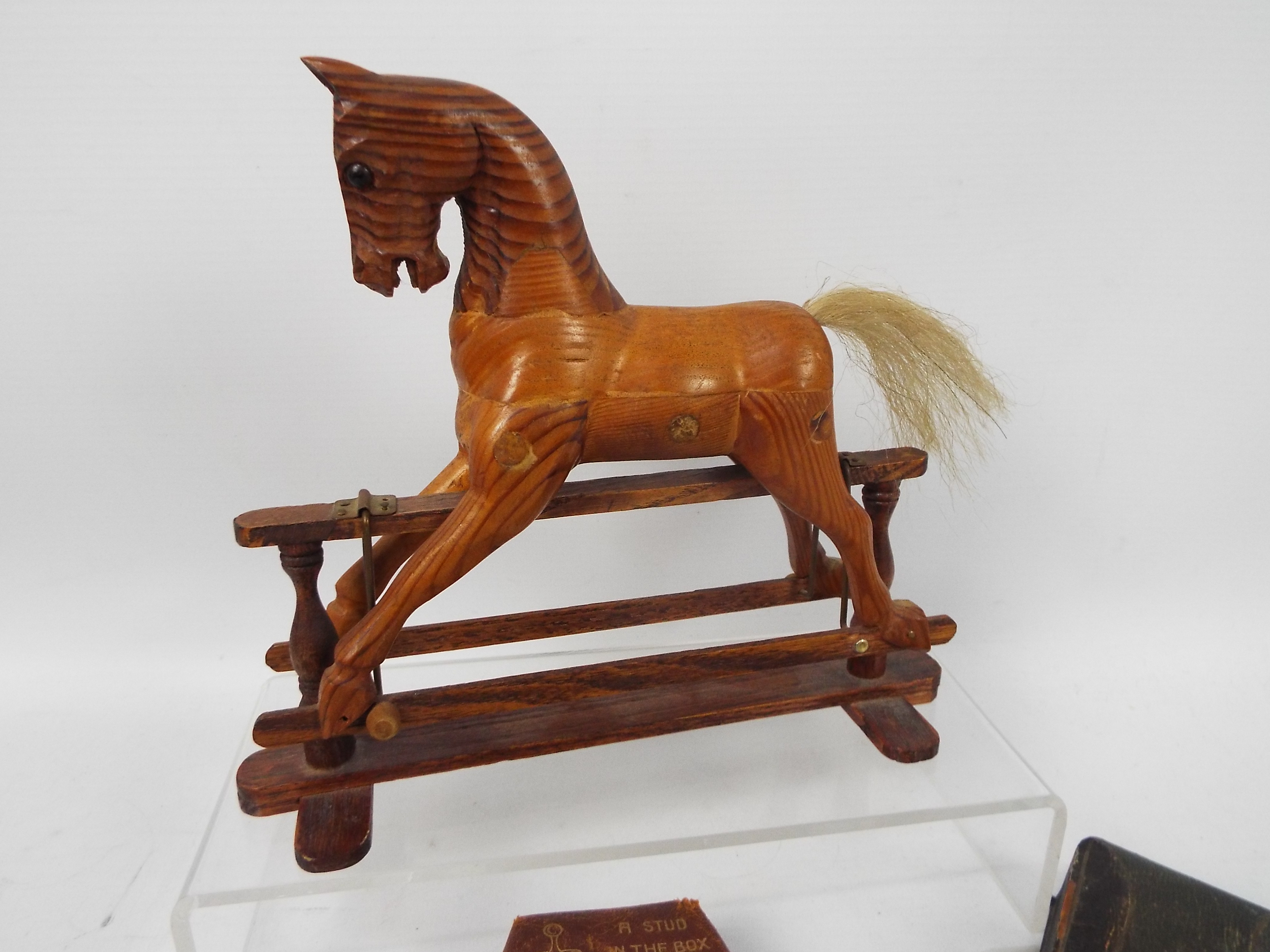 Mixed collectables to include rocking horse model, dress studs, cufflinks, enamel badges, - Image 2 of 5