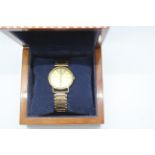 A 9ct yellow gold gentleman's Rotary, 17 jewel wristwatch on 9ct gold bracelet, approximately 31.