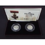 The Royal Mint 2006 Silver Proof Victoria Cross Pair of Fifty Pence Coins, cased,