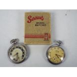 Two pocket watches comprising an Ingersoll and a Services Sports Watches County (boxed).