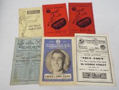 Football Programmes, 1940s selection. Includes Rochdale v Darlington 47/8.