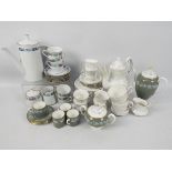 Three coffee services to include a Wedgwood Fieldfare pattern comprising coffee pot, sugar bowl,