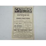 Gateshead Football Programme,