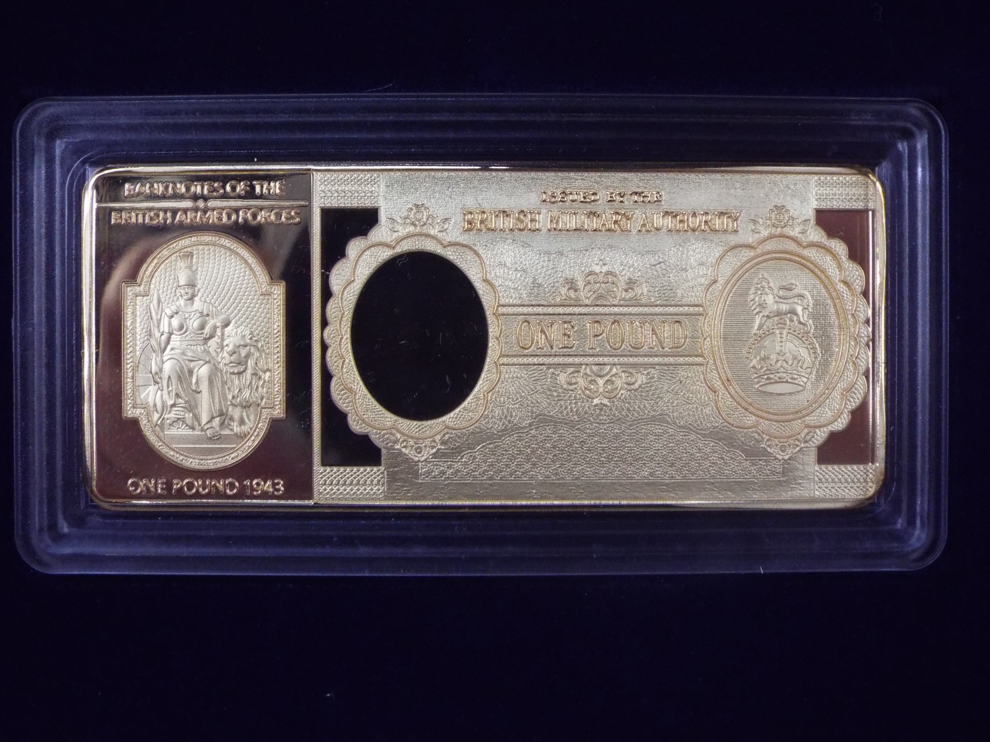 A limited edition, Windsor Mint, 24ct gold plated Banknotes Of The British Armed Forces set, - Image 8 of 9