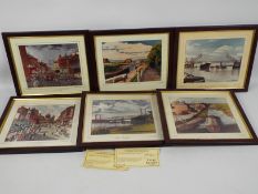 Local Interest - Four framed limited edition prints of Runcorn interest after Doug Kewley,