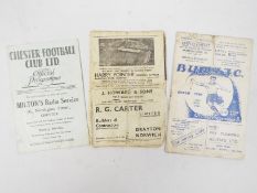 Football Programmes, 1940s selection.