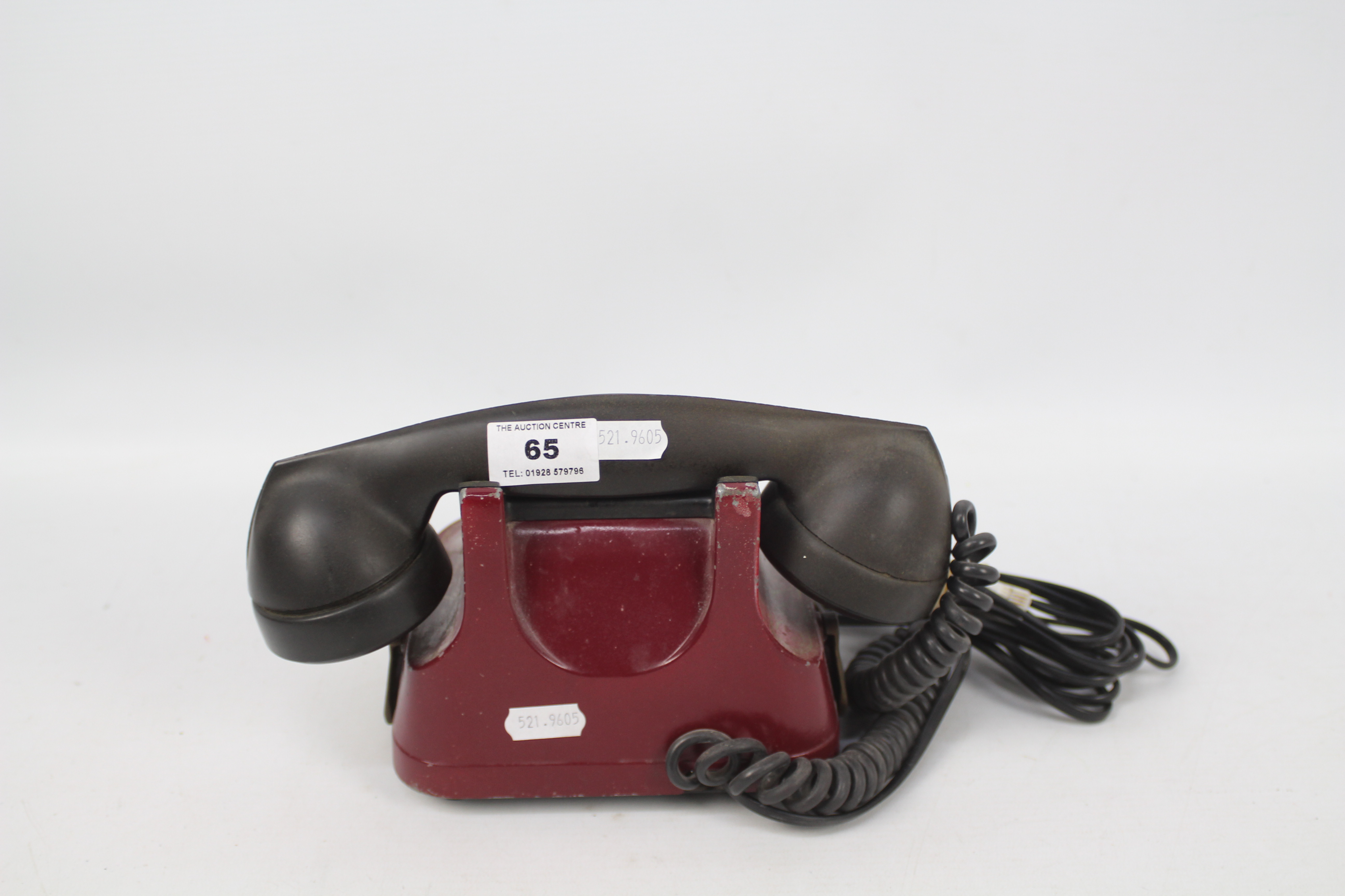 A vintage Bell (Belgium) Telephone Company telephone, with black dial, - Image 3 of 6