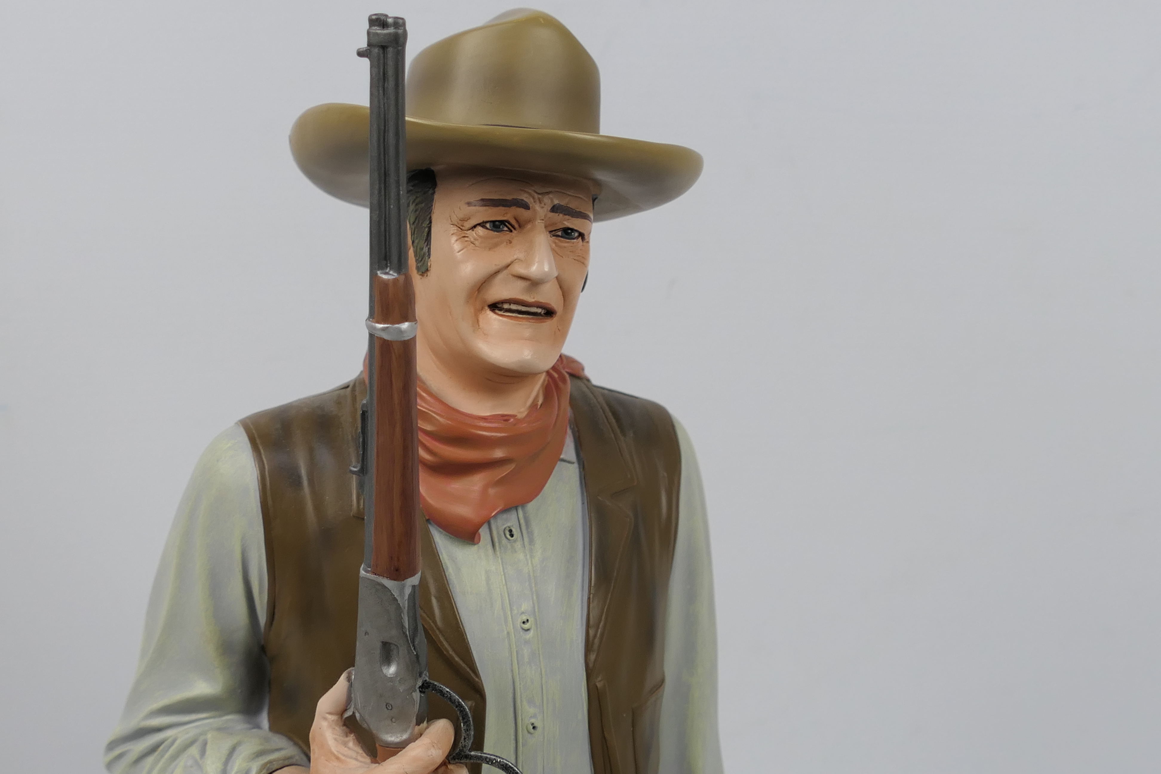 A Bradford Exchange limited edition figure group, John Wayne American Legend, 2203 of 5000, - Image 2 of 6