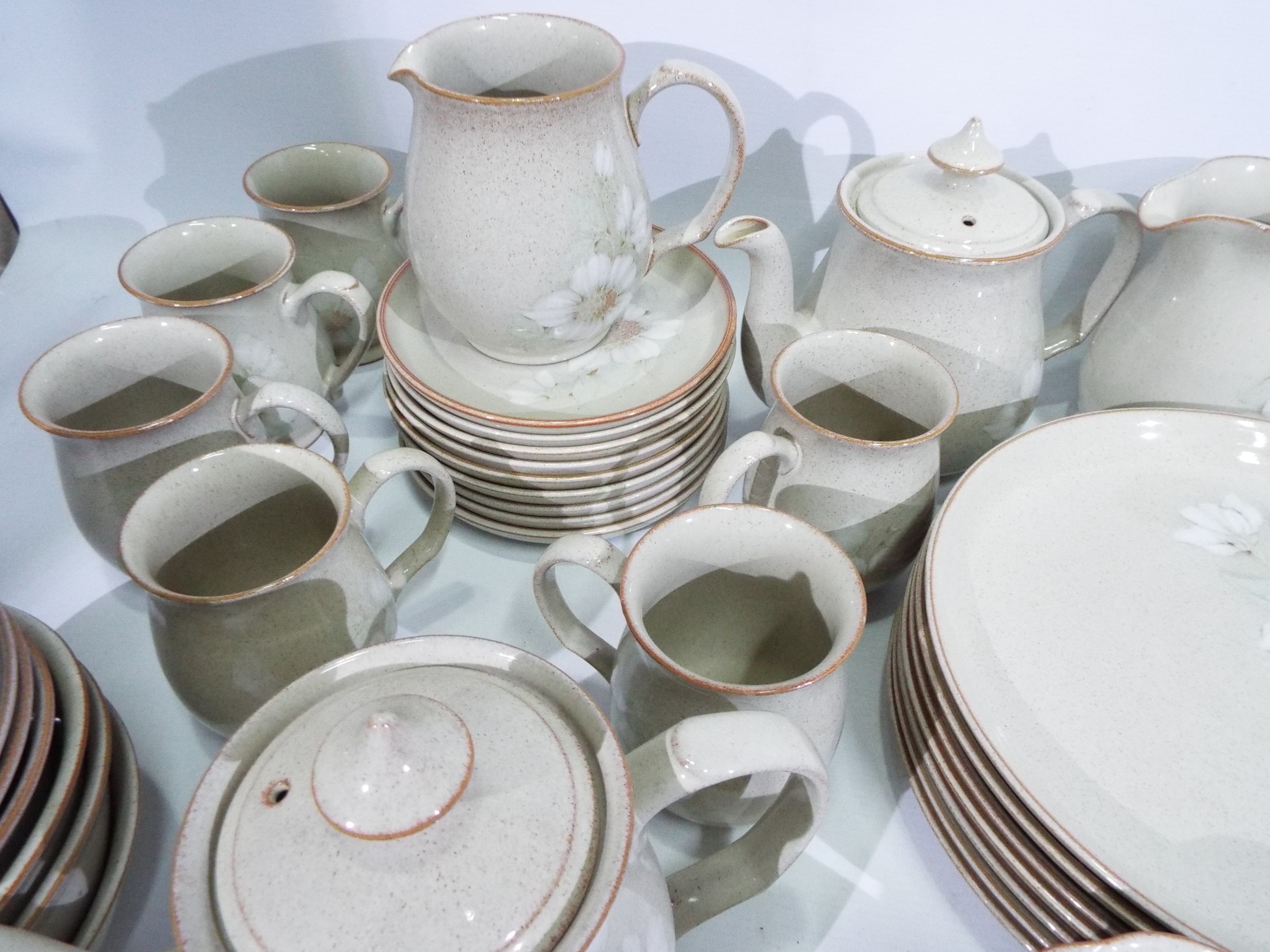 A quantity of Denby Daybreak pattern table wares, approximately 74 pieces. - Image 3 of 9