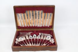 A canteen of silver plated cutlery.