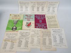 West Ham United Football Programmes &amp; Handbooks, Contains 10 reserves 1960-1970,