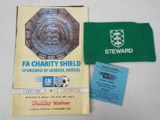 Charity Shield Football Items, Programme,