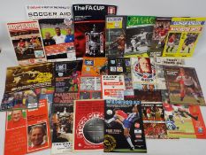 Football Programmes, A large selection of Manchester United big match issues 1970s onwards,