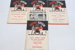 Football Programmes, Manchester United home programmes versus Chelsea and Burnley both 1951/2,