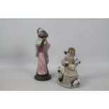 Lladro - Two figures / groups comprising # 4990 Chrysanthemum and # 1248 The Sweet Mouthed,