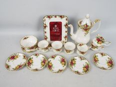 Royal Albert - An Old Country Roses pattern coffee service comprising coffee pot,