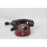 A vintage Bell (Belgium) Telephone Company telephone, with black dial,