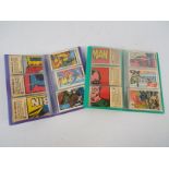 Batman - Two A&BC Batman trade card part sets, comprising Red Bat set and Blue Bat.
