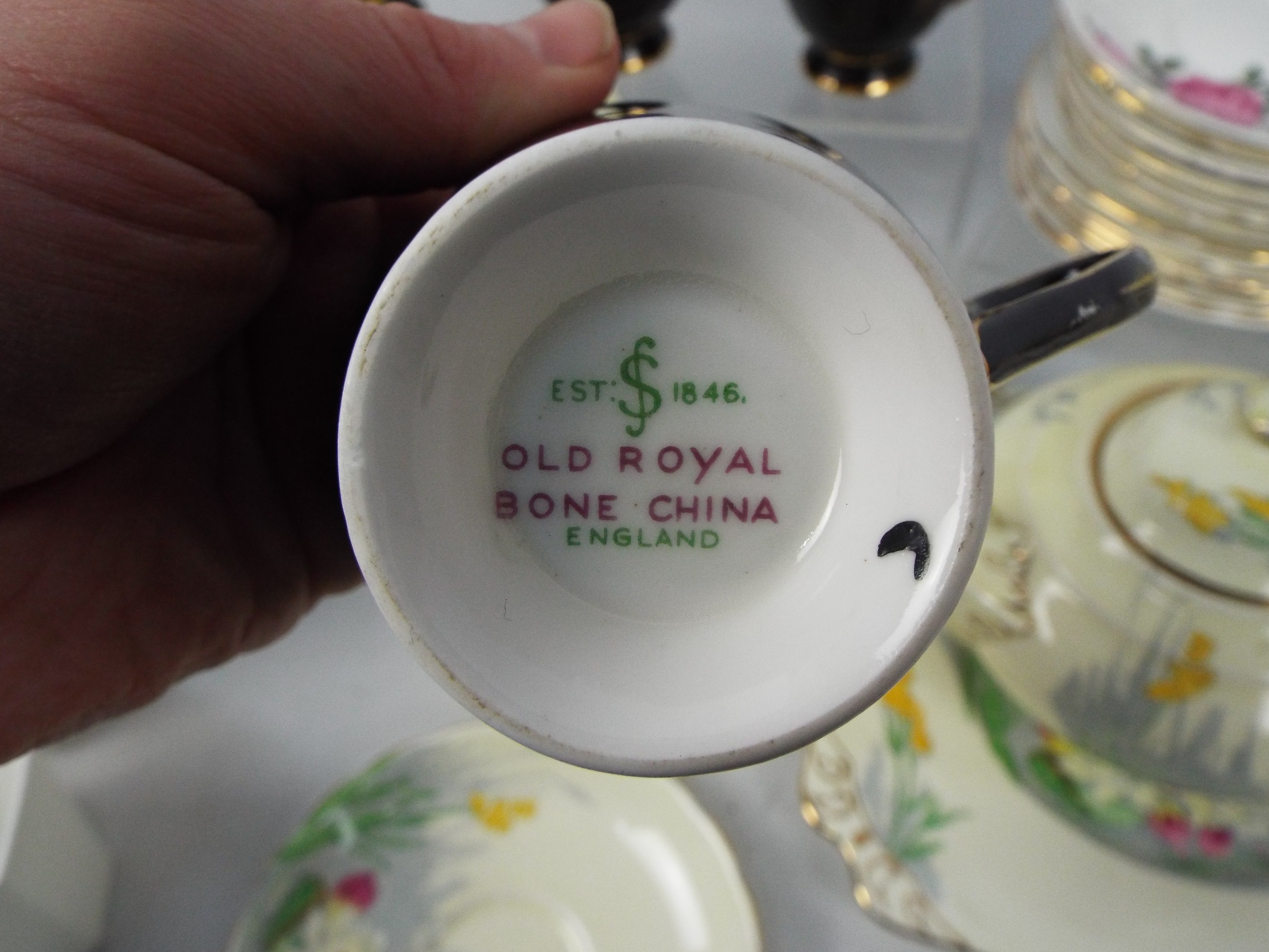 Three part tea services to include New Chelsea Water Lily pattern, - Image 6 of 7