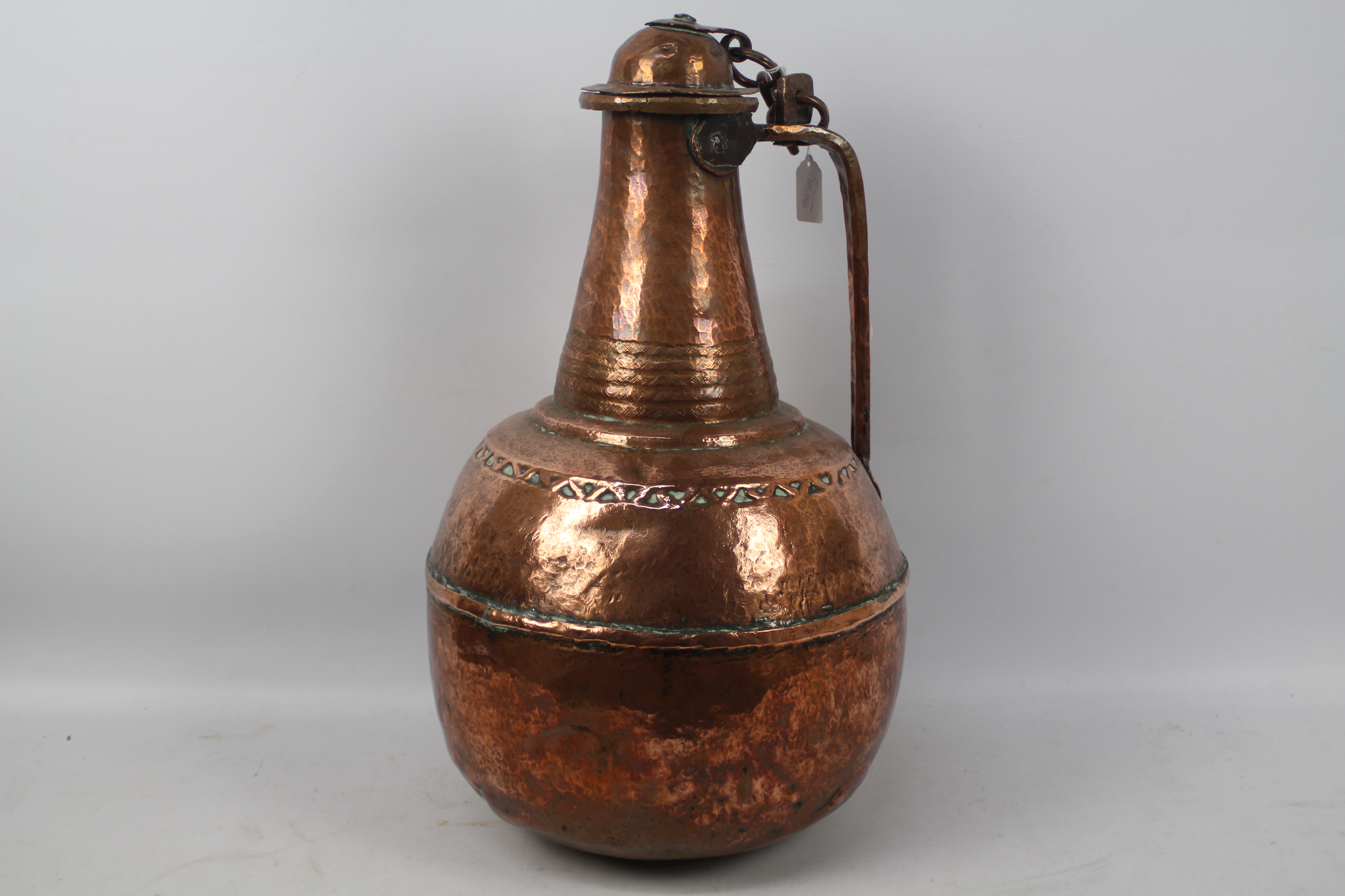 Masada Exhibition - A large copper vessel originally part of the Observer Masada Exhibition.