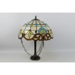 A good quality decorative Tiffany style ceiling light, approximately 52 cm (l).