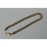 An Italian 9ct yellow gold bracelet, 21 cm (l), approximately 7.8 grams.