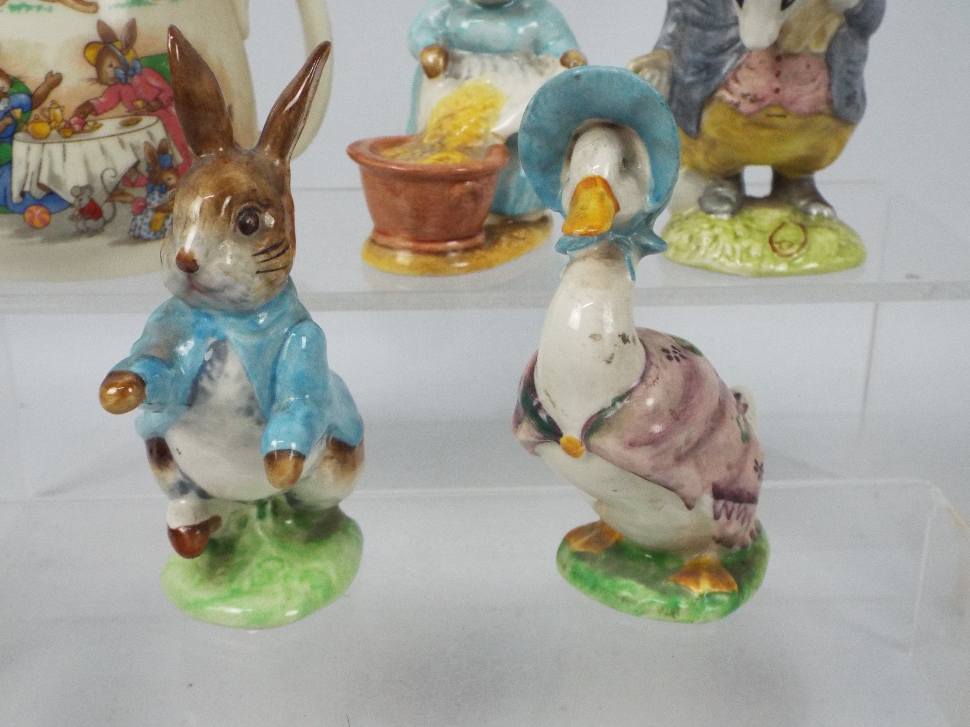 Four Beswick Beatrix Potter figures, a Bunnykins mug and other. - Image 2 of 4
