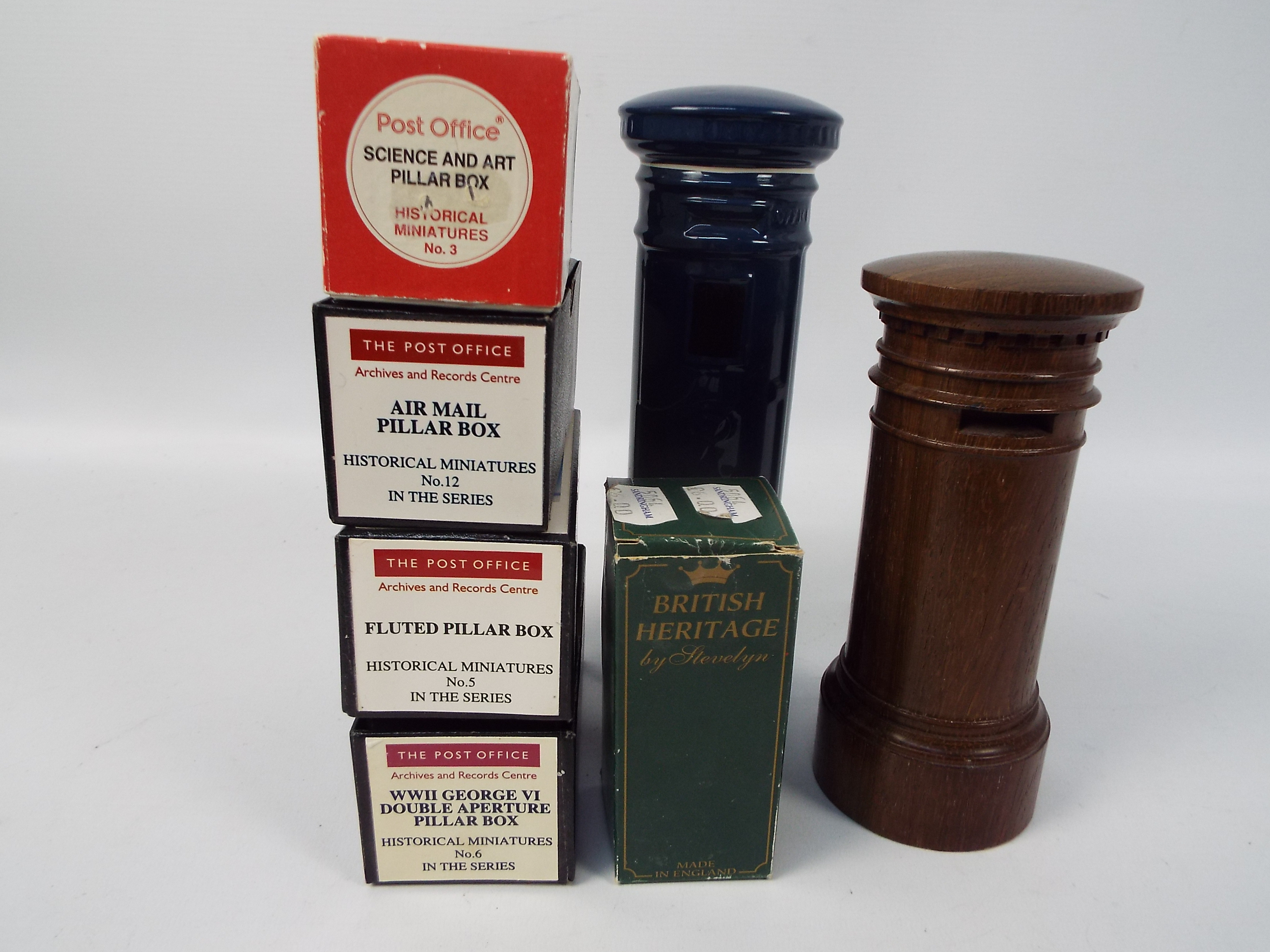 Lot to include four boxed Post Office Historical Miniatures series model pillar boxes to include # - Image 4 of 4