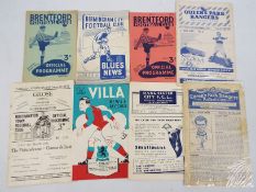 Football Programmes, 1940s selection.