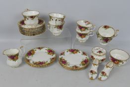 Royal Albert - A collection of Old Country Roses tea wares comprising cups, saucers, plates,
