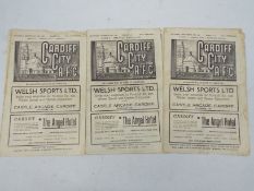 Cardiff City Football Programmes, Home issues 1947/8 versus Bradford Park Avenue,