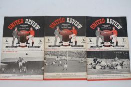 Football Programmes, Manchester United home programmes versus Stoke City,