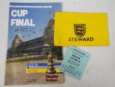 FA Cup Final Football Items, Programme,