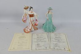A limited edition Coalport figure Madame Butterfly, 2856 of 12500,