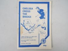 Signed Chelsea Football Programme, Away programme for tour of Anglesey in 1986,