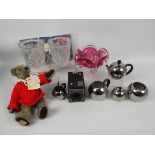 Lot to include a limited edition Dean's Rag Book Co Collectors Club bear and ephemera, camera,