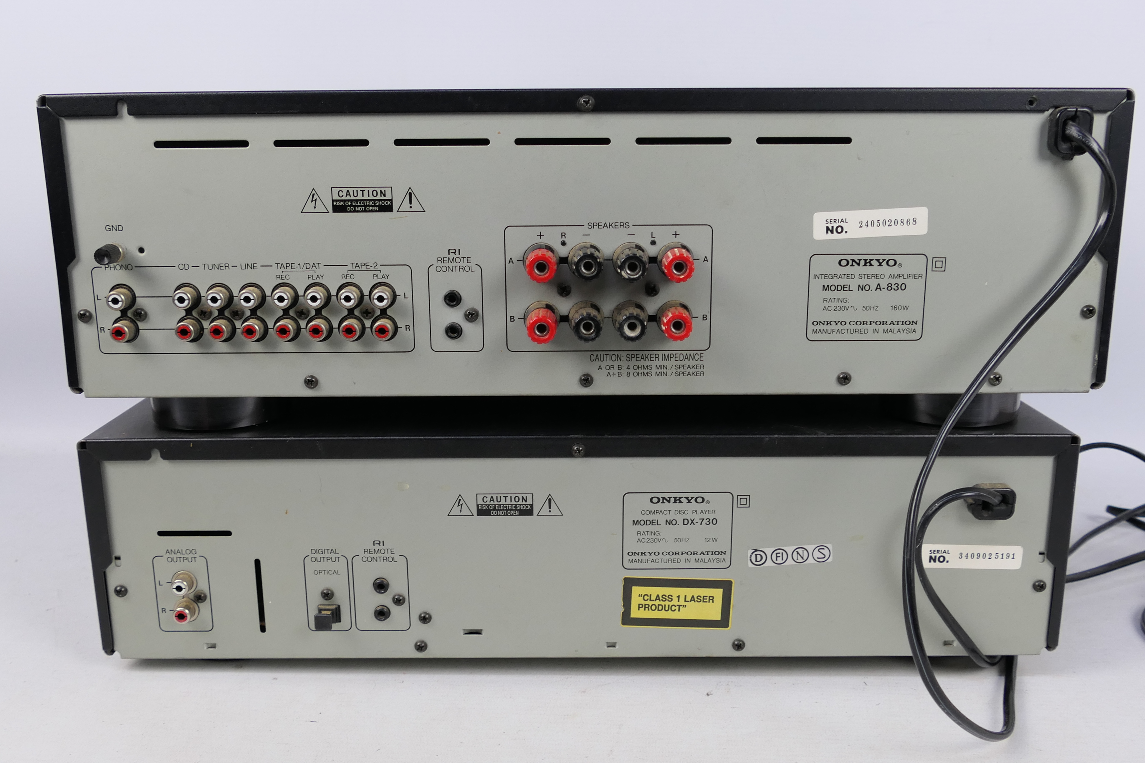 Stereo equipment comprising an Onkyo integrated stereo amplifier R1, - Image 2 of 2