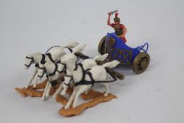 Timpo - A Timpo Roman Chariot and horses with Charioteer,