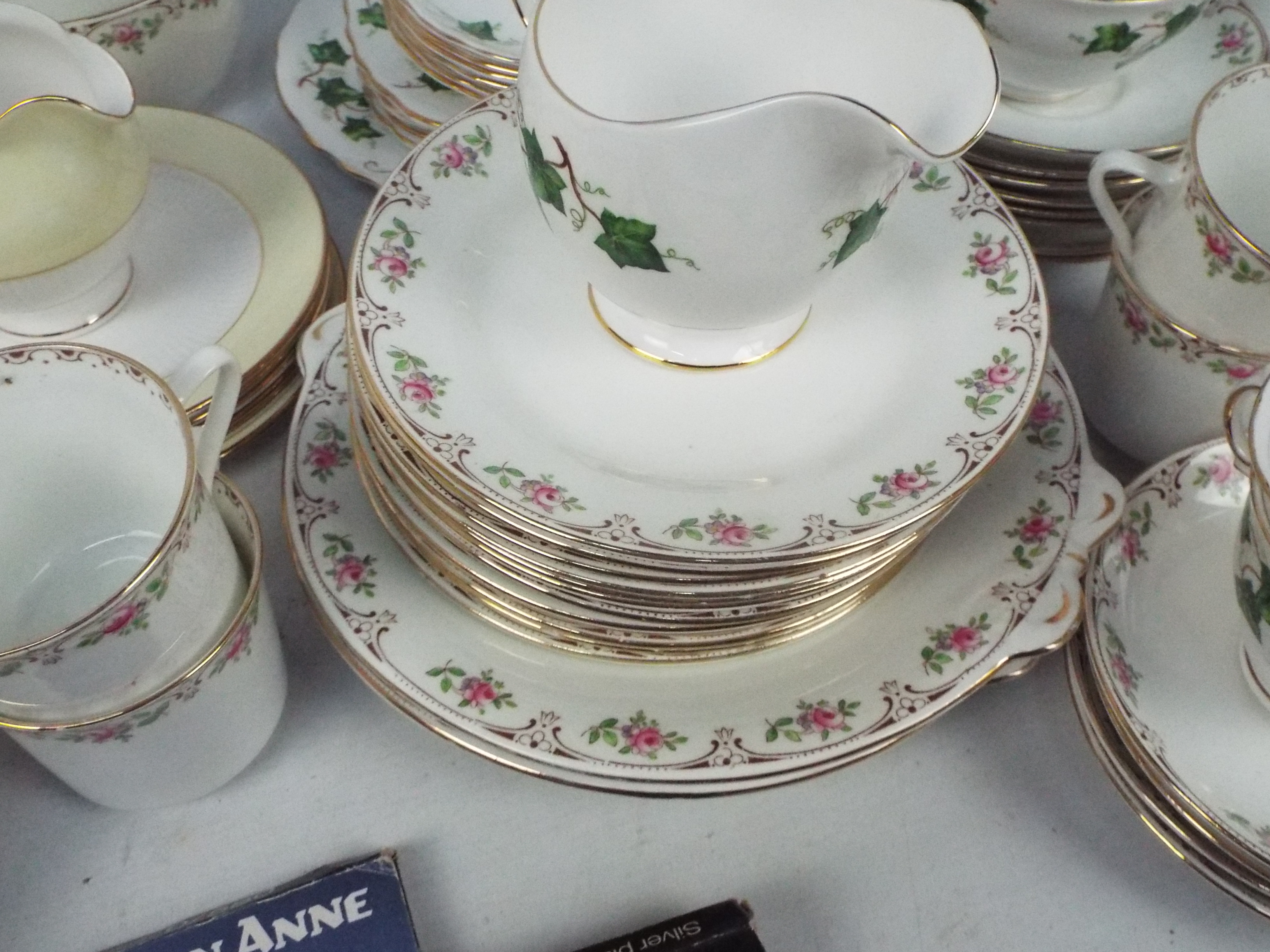 Three part tea services comprising Colclough to include Ivy pattern and Tuscan China and a small - Image 5 of 5